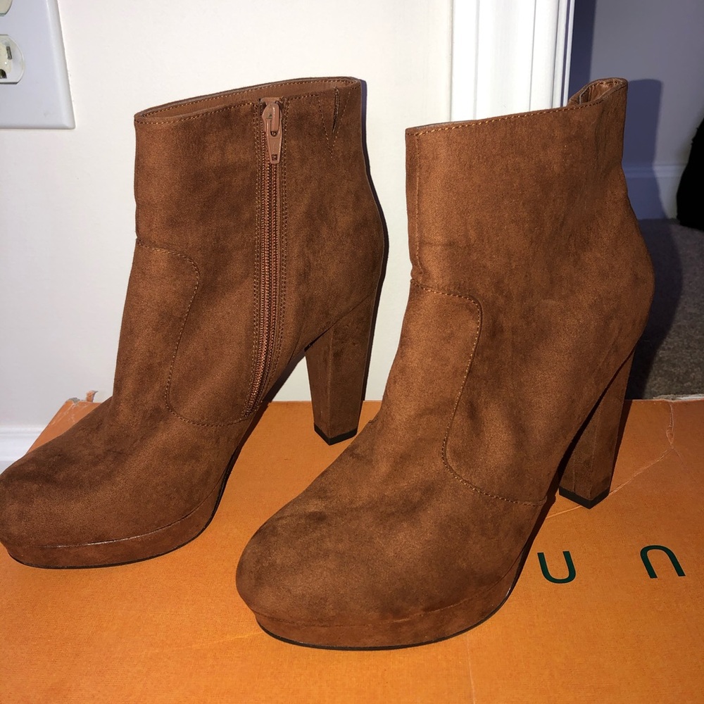 Heeled Platform Booties